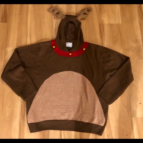 christmas reindeer hoodie